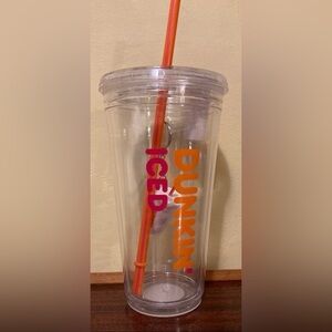 Dunkin Donuts Ltd Edition Iced Tumbler & Keychain Combo